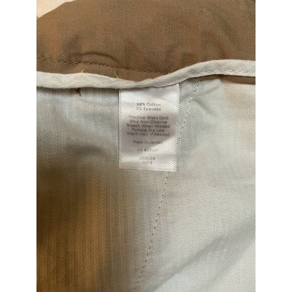 Talbots Classic Bermuda High-Rise Cotton Shorts Dark Khaki SZ 12 - Picture 4 of 4